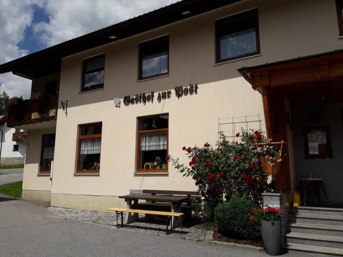 Gasthof - Pension Zur Post Achslach Eksteriør billede